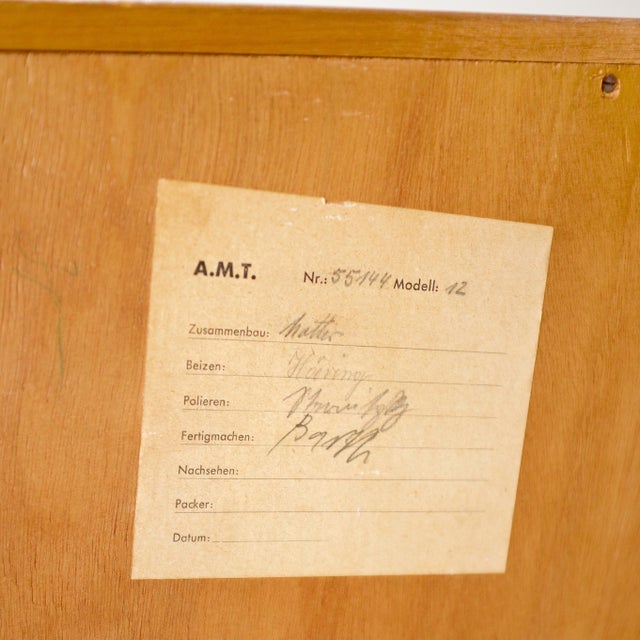 1950s Deutsche Werkstätten Hellerau Oak Sideboard Designed by Franz Ehrlich For Sale - Image 10 of 17