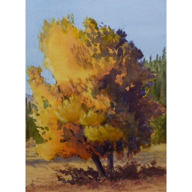 Richard Turnland Mountain Meadow in Autumn Landscape Late 20th Century For Sale - Image 4 of 7