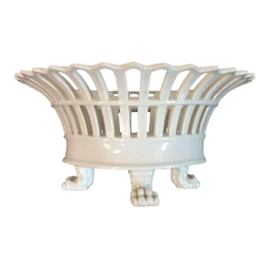 Early 19th Century German KPM Berlin Porcelain Basket