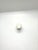 Century Furniture White Glass Knob. Classic Design.