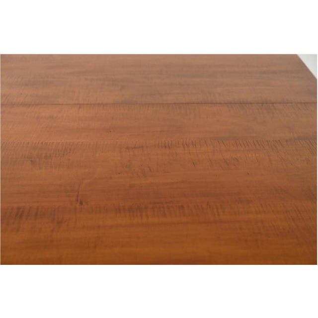 Wood Double Pedestal Rectangular English Traditional Extension Dining Table For Sale - Image 7 of 8