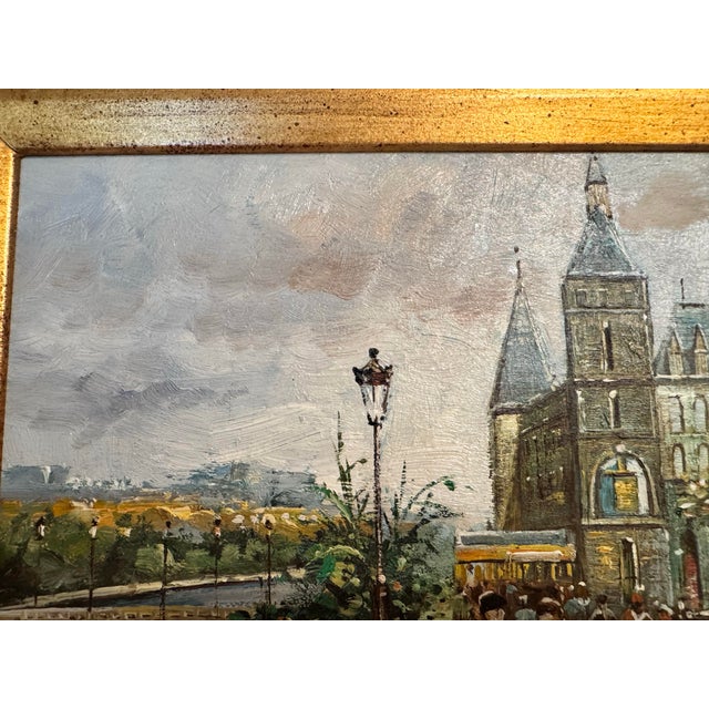 Parisian Flower Market on a Winter Day For Sale - Image 4 of 5