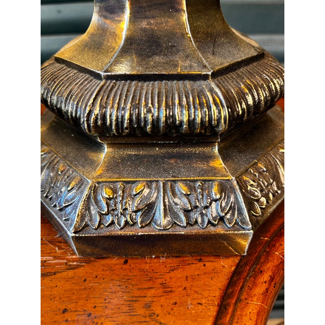Vintage Honi Chilo Ceramic Lamps With Brass Base - a Pair For Sale - Image 11 of 14