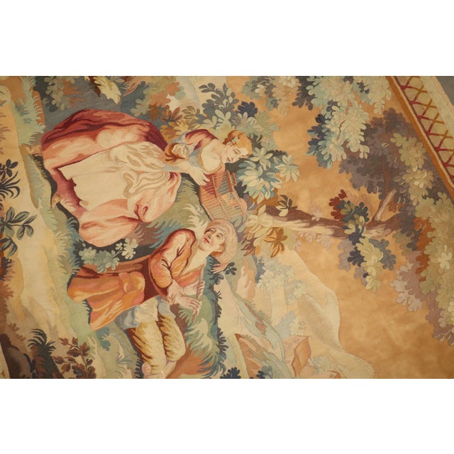 Late 19th Century Zabihi Collection French Tapestry - 5'10" x 7' For Sale - Image 10 of 12