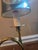 Vintage Equestrian English Style Horse Hunting Brass Horn-Shaped Lamp For Sale - Image 4 of 11