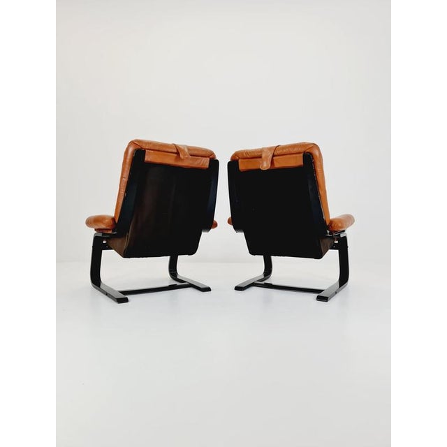 Mid-Century Modern Lounge Chairs by Ake Fribyter, 1970s, Set of 2 For Sale - Image 16 of 18