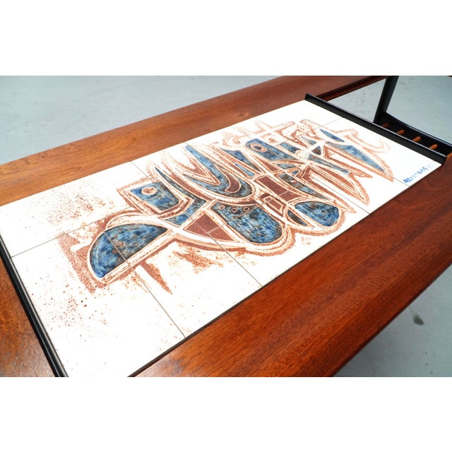 Vintage Coffee Table with Built-in Bar by Alfred Hendrickx for Belform, 1950s For Sale - Image 14 of 15