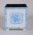 1990s English Traditional Aqua Wooden Box Holder With Delf Design For Sale - Image 4 of 6