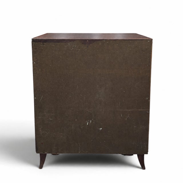 Brown Vintage Flame Mahogany Two-Door Storage Cabinet For Sale - Image 8 of 12