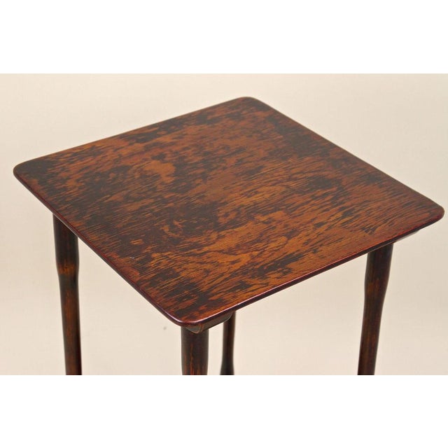 Antique Art Nouveau Bentwood Side Table from J & J Kohn, 1910 For Sale - Image 9 of 18