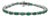 Classic 10.05 Ct Natural Oval Emerald & Diamond Tennis Bracelet in Solid 925 Silver For Sale