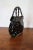 Black Murano glass purse vase
