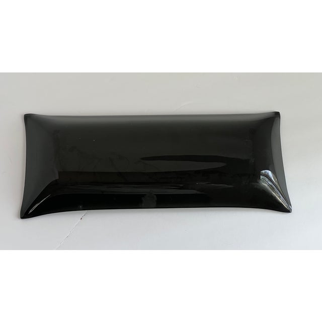 Vintage Black Smoke Glass With the Evolution of Skeletons For Sale - Image 4 of 5