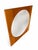Mid-Century Modern Vintage Mid-Century Modern Blonde Maple Geometric Wall Mirror, 29.5" For Sale - Image 3 of 9