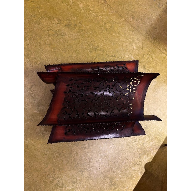 Metal Large Brutalist Lamp from Accolay, France, 1960 For Sale - Image 7 of 17