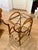 Vintage Bent Rattan & Glass Bar Cart For Sale - Image 4 of 5