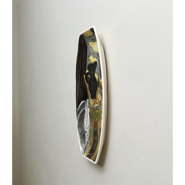 Mid-Century Modern Vintage Ceramic Centerpiece by Petucco & Tolio, 1950s For Sale - Image 3 of 5