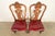 1920s Berkey & Gay Antique Georgian Burled Walnut Side Chairs or Dining Chairs, Pair For Sale - Image 5 of 13