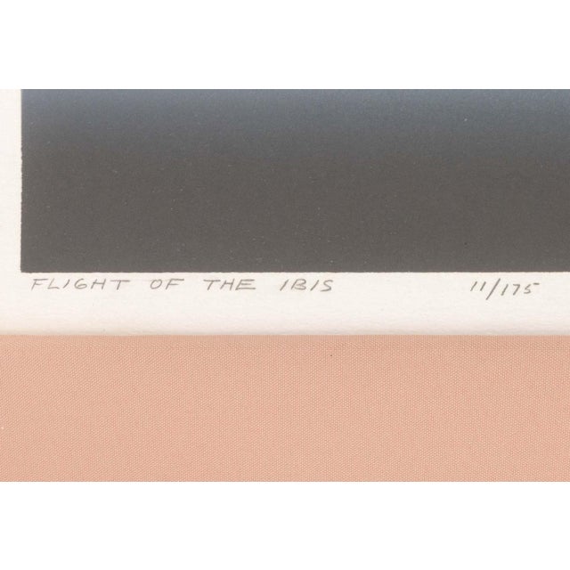 White John Martineaux "Flight of the Ibis" Screenprint For Sale - Image 8 of 10