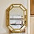 Wood Large Octagonal Mirror with Beveled Edges in Gilded Wood, 1960s For Sale - Image 7 of 8