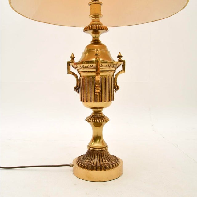 1930s Neo-Classical Brass Table Lamps, 1930s, Set of 2 For Sale - Image 5 of 11