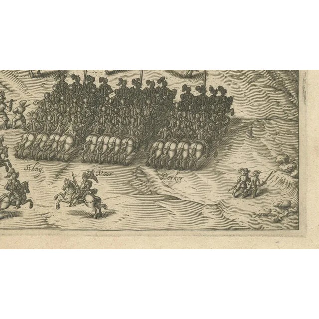 Dolendo, Battle of Turnhout, Dutch and English Victory over Spanish, 1700, Print For Sale - Image 6 of 10