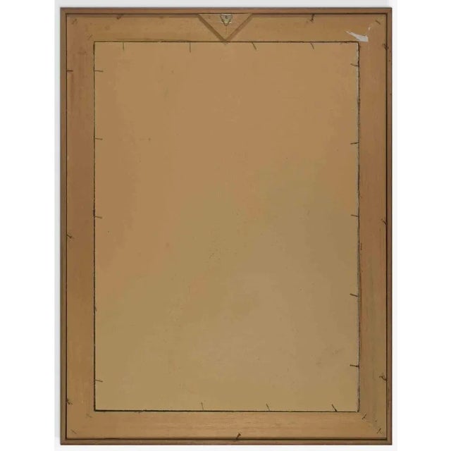 Cat is an artwork realized by Novella Parigini (Chiusi 1921 - Rome 1993) Polychrome chalk on black paper. 83x63 cm. Frame...