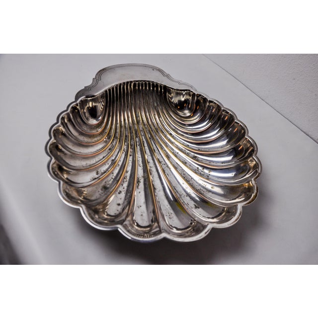 Silver-Plated Shell Vide Poche, Spain, 1970s For Sale - Image 4 of 8