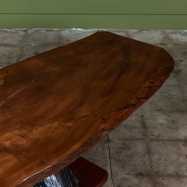 Live Edge Redwood Coffee Table For Sale - Image 13 of 18