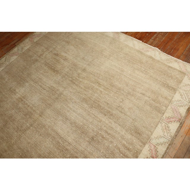 Textile Zabihi Collection Brown Vintage Turkish Room Size Rug For Sale - Image 7 of 8