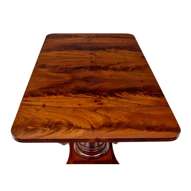 Wood Early 20th Century Empire Revival Scandinavian Sofa Table, 1900s For Sale - Image 7 of 10