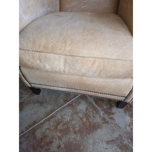Pair of Rustic Style Hide Covered Club Chairs For Sale - Image 13 of 15