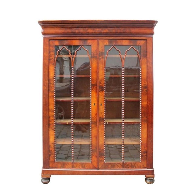 English Louis Philippe Display Bookcase in Mahogany, 19th Century For Sale - Image 6 of 6