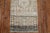 One of a kind distressed neutral Persian Heriz runner in neutral colors with a Classic traditional geometric design, circa...