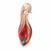 Late 20th Century Vintage Stuart Abelman Signed Iridescent Pink Pulled Feather Art Glass Swan For Sale - Image 5 of 6