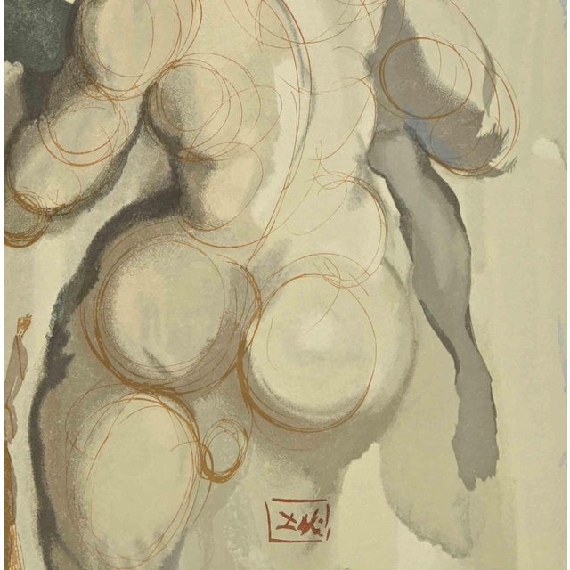 Violence - "The Divine Comedy" - Song 6 - Purgatory is a woodcut print realized in 1963 for a series illustrating the...