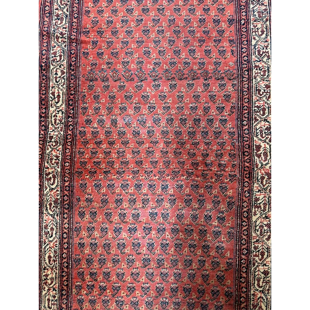 1920s Saraband Long Runner Rug With Allover Boteh Design For Sale - Image 4 of 7
