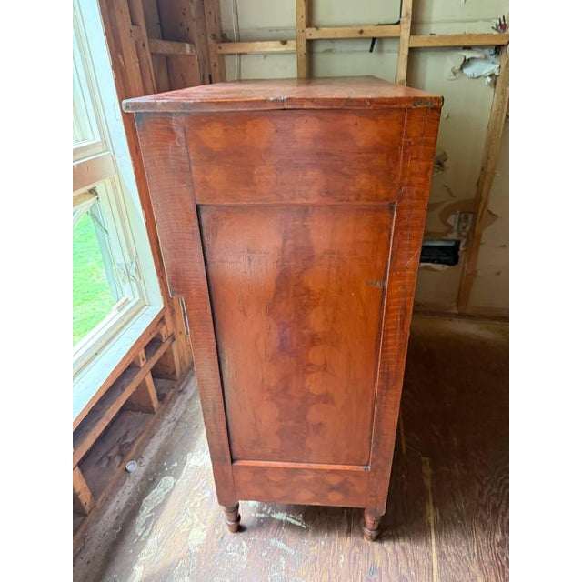 Antique Federal Style Burled Wood Tiger Maple Chest of Drawers For Sale - Image 11 of 18