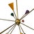 Sputnik Lamp in Brass with Colored Bulbs, 1970s For Sale - Image 4 of 10