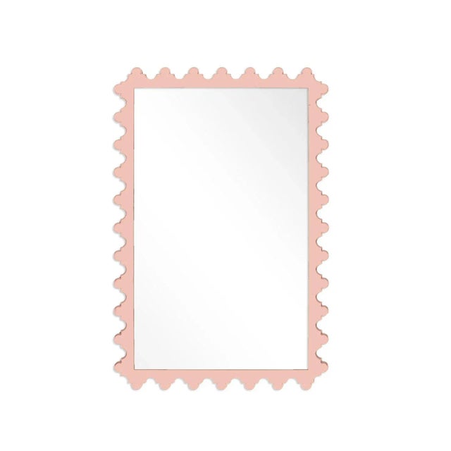 Contemporary Fleur Home Garden District Magazine Rectangle Mirror in Salmon Berry, 29.75x41 For Sale - Image 3 of 3