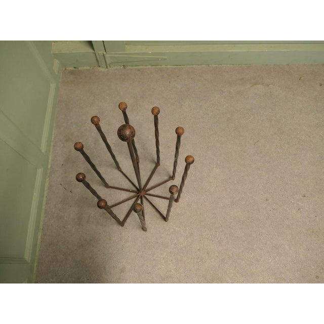 1930s Circular 10-Boot Rack in Cast Iron, 1930 For Sale - Image 5 of 6