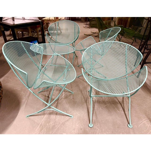 1960s Tempestini for Salterini set of Orange Slice Clamshell Chairs and Table, Attributed For Sale - Image 13 of 18