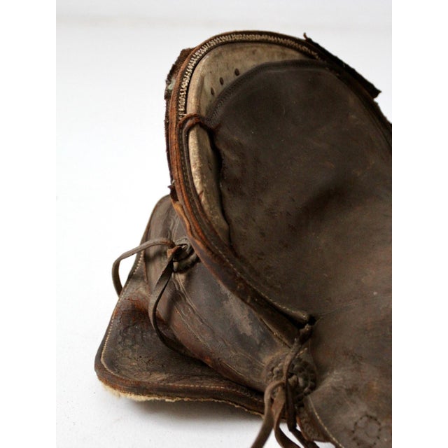 Old Western Leather Saddle Decorative Ranch Decor For Sale - Image 6 of 15