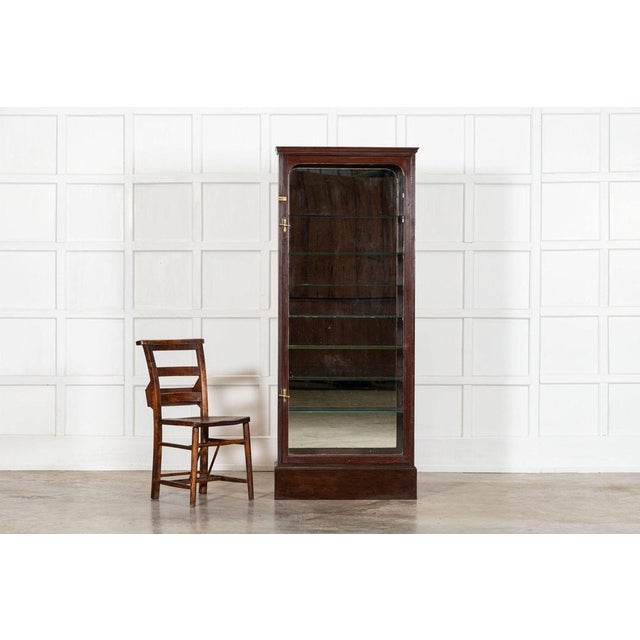 19th Century English Mahogany Glazed Chemist Cabinet, 1880s For Sale - Image 4 of 15