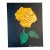 Painting "Yeehaw Texas" Yellow Rose Original Acrylic Painting on 8x10 Stretched Canvas Signed C.Gilliam For Sale