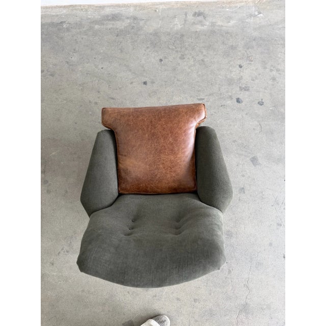 1960s Danish Modern High Back Lounge Chair For Sale In Los Angeles - Image 6 of 11