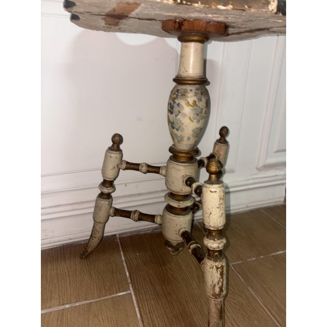 Antique coffee table to be restored, in fair condition, height 66 cm, width 48 cm by 47 cm