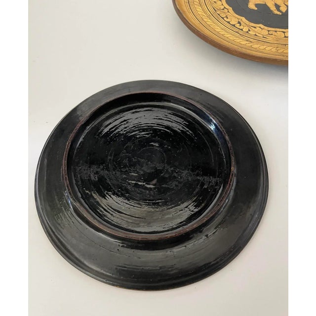 Decorative Wooden Plates - Collection of Three For Sale - Image 4 of 7