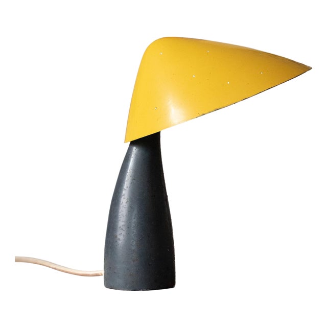 Perforated Metal Mushroom Table Lamp in the style of Carl Auböck, Austria, 1950s For Sale