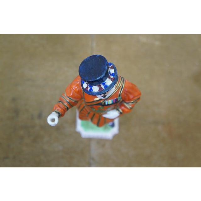Antique German Carl Thieme Dresden Yeoman of the Guard Beefeater Figurine 11" For Sale - Image 9 of 14